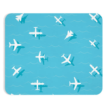 AIRPLANES WHITE - MOUSE PAD Printify
